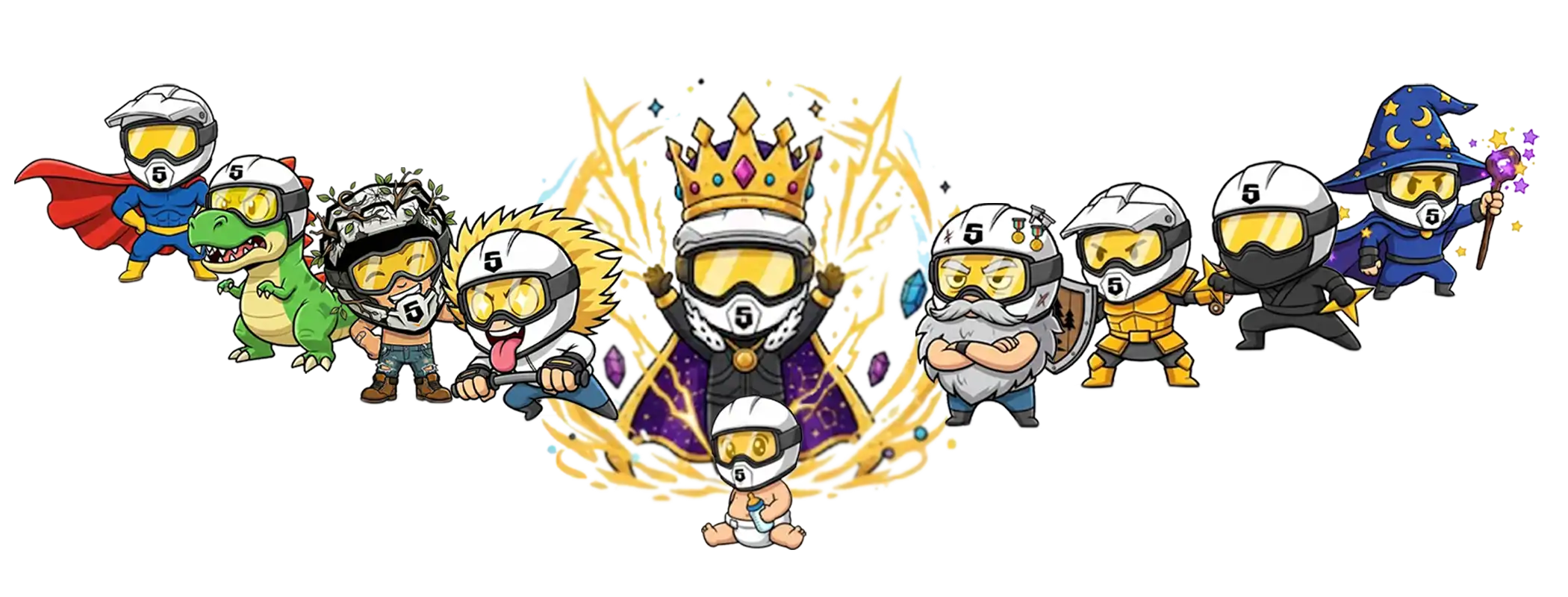 Personagens Dirt Club